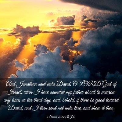 Picture 03 - 1 Samuel 20:12 KJV - And Jonathan said unto David, O LORD God of - Bible Verse Picture