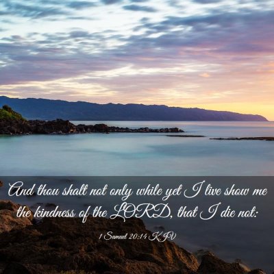 Picture 03 - 1 Samuel 20:14 KJV - And thou shalt not only while yet I live show me - Bible Verse Picture