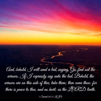 Picture 03 - 1 Samuel 20:21 KJV - And, behold, I will send a lad, saying, Go, find - Bible Verse Picture
