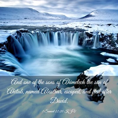 Picture 03 - 1 Samuel 22:20 KJV - And one of the sons of Ahimelech the son of - Bible Verse Picture