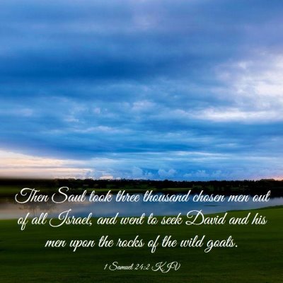 Picture 03 - 1 Samuel 24:2 KJV - Then Saul took three thousand chosen men out of - Bible Verse Picture
