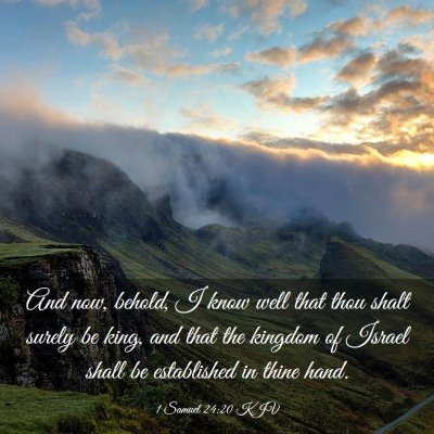 Picture 03 - 1 Samuel 24:20 KJV - And now, behold, I know well that thou shalt - Bible Verse Picture