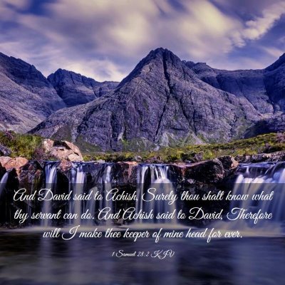 Picture 03 - 1 Samuel 28:2 KJV - And David said to Achish, Surely thou shalt know - Bible Verse Picture