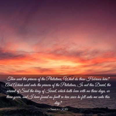 Picture 03 - 1 Samuel 29:3 KJV - Then said the princes of the Philistines, What do - Bible Verse Picture