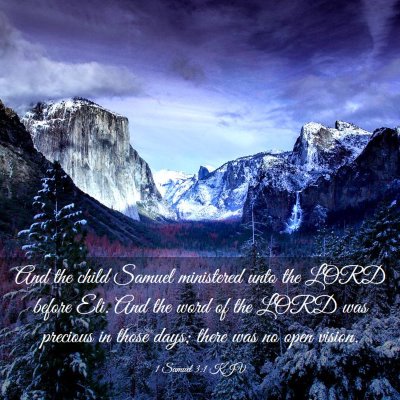 Picture 03 - 1 Samuel 3:1 KJV - And the child Samuel ministered unto the LORD - Bible Verse Picture