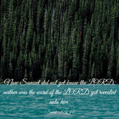 Picture 03 - 1 Samuel 3:7 KJV - Now Samuel did not yet know the LORD, neither was - Bible Verse Picture