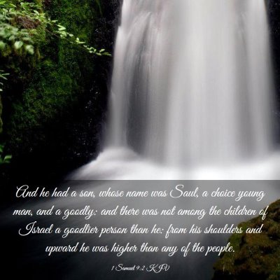 Picture 03 - 1 Samuel 9:2 KJV - And he had a son, whose name was Saul, a choice - Bible Verse Picture