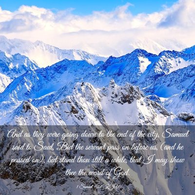 Picture 03 - 1 Samuel 9:27 KJV - And as they were going down to the end of the - Bible Verse Picture