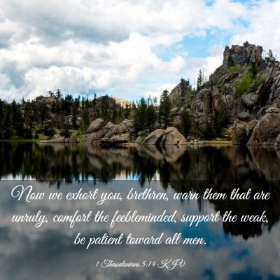 Picture 03 - 1 Thessalonians 5:14 KJV - Now we exhort you, brethren, warn them that are - Bible Verse Picture