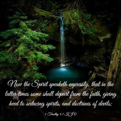 Picture 03 - 1 Timothy 4:1 KJV - Now the Spirit speaketh expressly, that in the - Bible Verse Picture