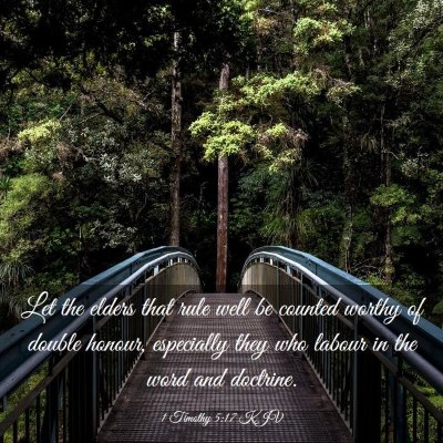 Picture 03 - 1 Timothy 5:17 KJV - Let the elders that rule well be counted worthy - Bible Verse Picture