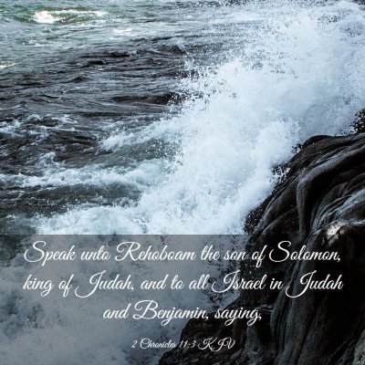 Picture 03 - 2 Chronicles 11:3 KJV - Speak unto Rehoboam the son of Solomon, king of - Bible Verse Picture