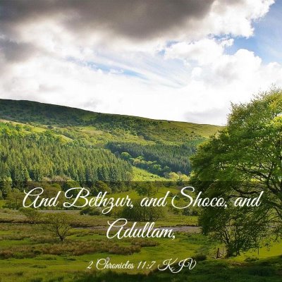 Picture 03 - 2 Chronicles 11:7 KJV - And Bethzur, and Shoco, and - Bible Verse Picture