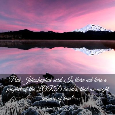 Picture 03 - 2 Chronicles 18:6 KJV - But Jehoshaphat said, Is there not here a prophet - Bible Verse Picture