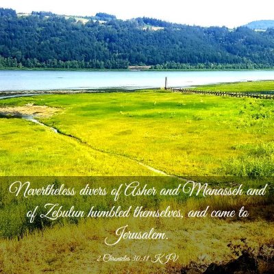 Picture 03 - 2 Chronicles 30:11 KJV - Nevertheless divers of Asher and Manasseh and of - Bible Verse Picture