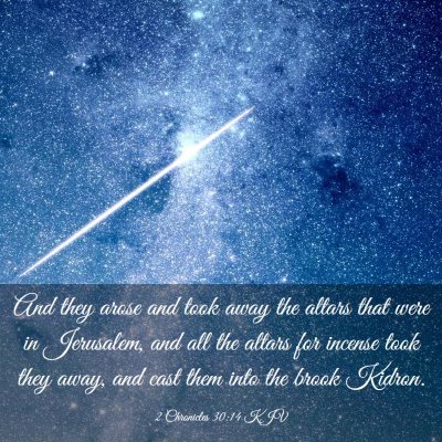 Picture 03 - 2 Chronicles 30:14 KJV - And they arose and took away the altars that were - Bible Verse Picture