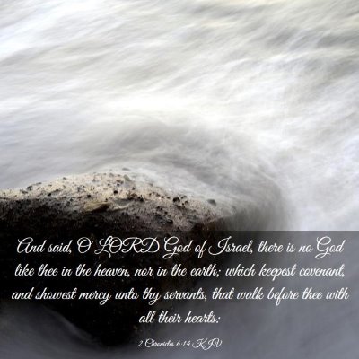 Picture 03 - 2 Chronicles 6:14 KJV - And said, O LORD God of Israel, there is no God - Bible Verse Picture