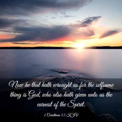 Picture 03 - 2 Corinthians 5:5 KJV - Now he that hath wrought us for the selfsame - Bible Verse Picture