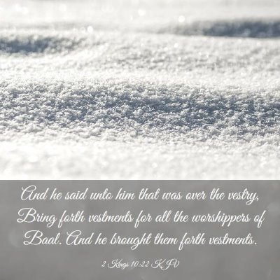Picture 03 - 2 Kings 10:22 KJV - And he said unto him that was over the vestry, - Bible Verse Picture