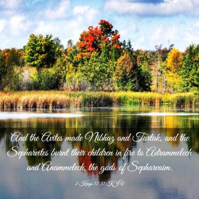 Picture 03 - 2 Kings 17:31 KJV - And the Avites made Nibhaz and Tartak, and the - Bible Verse Picture