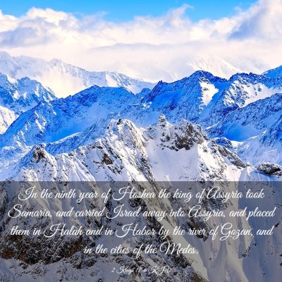 Picture 03 - 2 Kings 17:6 KJV - In the ninth year of Hoshea the king of Assyria - Bible Verse Picture