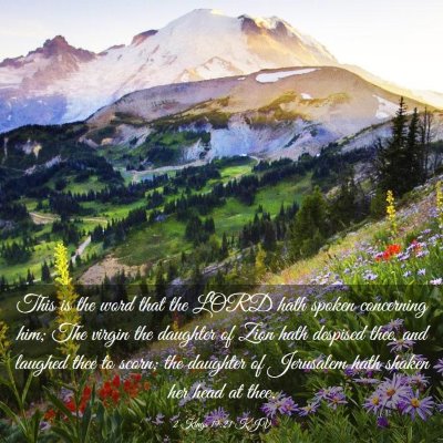 Picture 03 - 2 Kings 19:21 KJV - This is the word that the LORD hath spoken - Bible Verse Picture