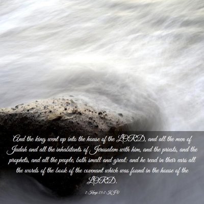 Picture 03 - 2 Kings 23:2 KJV - And the king went up into the house of the LORD, - Bible Verse Picture
