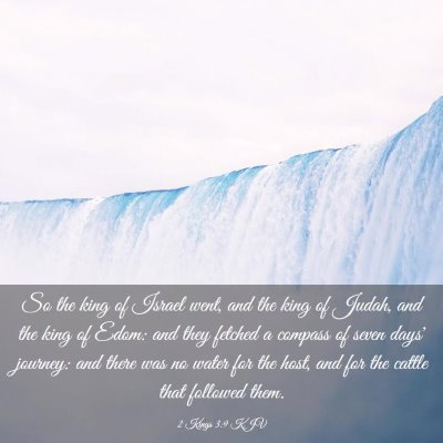 Picture 03 - 2 Kings 3:9 KJV - So the king of Israel went, and the king of - Bible Verse Picture