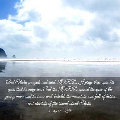 Picture 03 - 2 Kings 6:17 KJV - And Elisha prayed, and said, LORD, I pray thee, - Bible Verse Picture