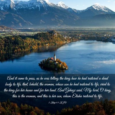 Picture 03 - 2 Kings 8:5 KJV - And it came to pass, as he was telling the king - Bible Verse Picture