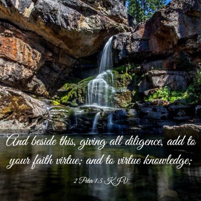 Picture 03 - 2 Peter 1:5 KJV - And beside this, giving all diligence, add to - Bible Verse Picture