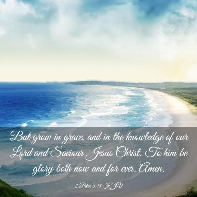 Picture 03 - 2 Peter 3:18 KJV - But grow in grace, and in the knowledge of our - Bible Verse Picture