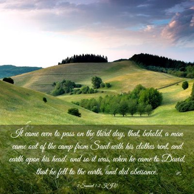 Picture 03 - 2 Samuel 1:2 KJV - It came even to pass on the third day, that, - Bible Verse Picture