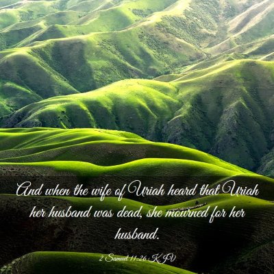 Picture 03 - 2 Samuel 11:26 KJV - And when the wife of Uriah heard that Uriah her - Bible Verse Picture