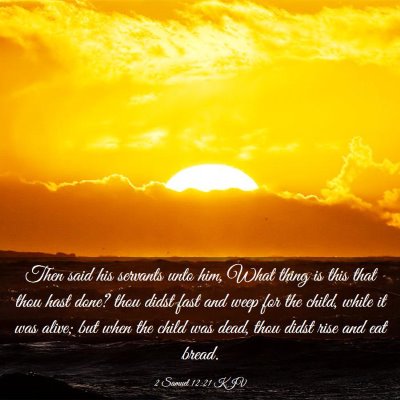 Picture 03 - 2 Samuel 12:21 KJV - Then said his servants unto him, What thing is - Bible Verse Picture
