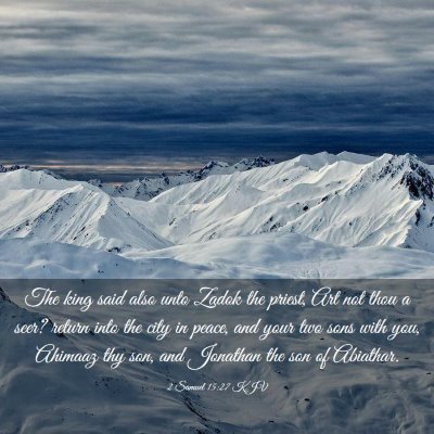 Picture 03 - 2 Samuel 15:27 KJV - The king said also unto Zadok the priest, Art not - Bible Verse Picture