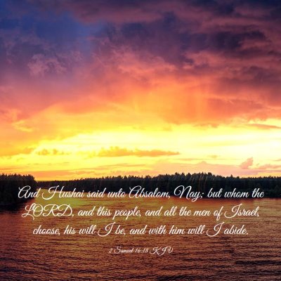 Picture 03 - 2 Samuel 16:18 KJV - And Hushai said unto Absalom, Nay; but whom the - Bible Verse Picture