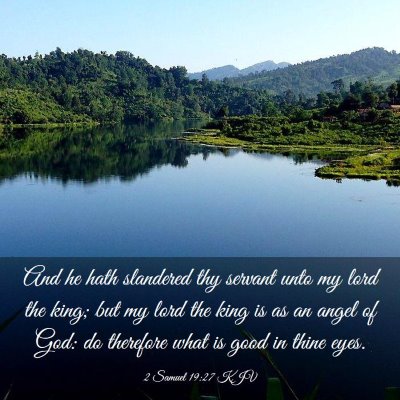 Picture 03 - 2 Samuel 19:27 KJV - And he hath slandered thy servant unto my lord - Bible Verse Picture