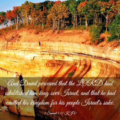 Picture 03 - 2 Samuel 5:12 KJV - And David perceived that the LORD had established - Bible Verse Picture