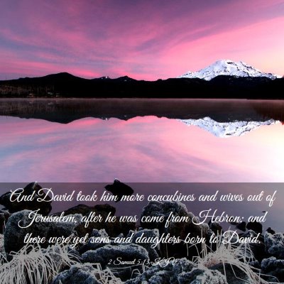 Picture 03 - 2 Samuel 5:13 KJV - And David took him more concubines and wives out - Bible Verse Picture