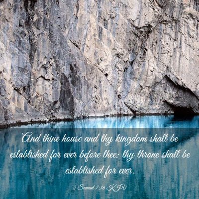Picture 03 - 2 Samuel 7:16 KJV - And thine house and thy kingdom shall be - Bible Verse Picture