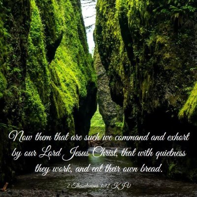 Picture 03 - 2 Thessalonians 3:12 KJV - Now them that are such we command and exhort by - Bible Verse Picture
