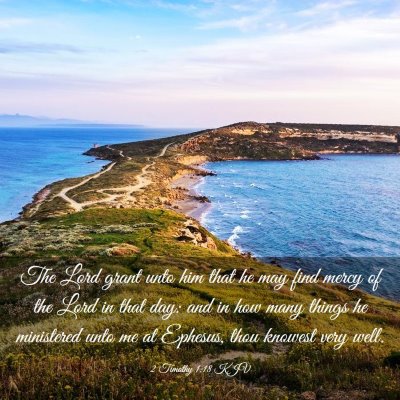 Picture 03 - 2 Timothy 1:18 KJV - The Lord grant unto him that he may find mercy of - Bible Verse Picture