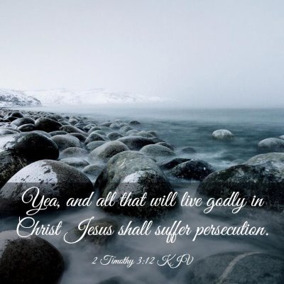 Picture 03 - 2 Timothy 3:12 KJV - Yea, and all that will live godly in Christ Jesus - Bible Verse Picture