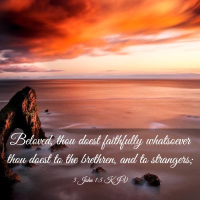 Picture 03 - 3 John 1:5 KJV - Beloved, thou doest faithfully whatsoever thou - Bible Verse Picture