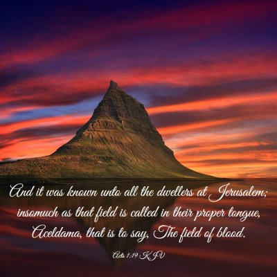 Picture 03 - Acts 1:19 KJV - And it was known unto all the dwellers at - Bible Verse Picture
