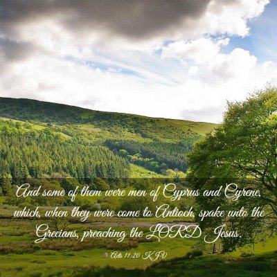Picture 03 - Acts 11:20 KJV - And some of them were men of Cyprus and Cyrene, - Bible Verse Picture
