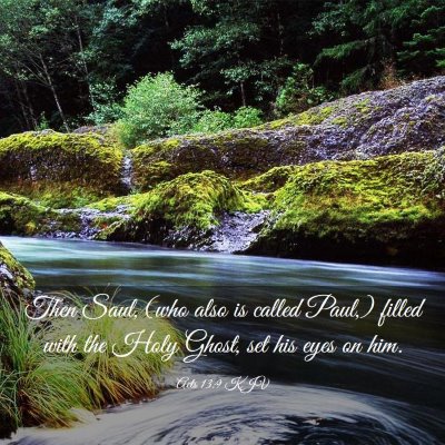 Picture 03 - Acts 13:9 KJV - Then Saul, (who also is called Paul,) filled with - Bible Verse Picture