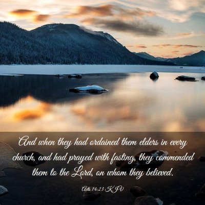 Picture 03 - Acts 14:23 KJV - And when they had ordained them elders in every - Bible Verse Picture