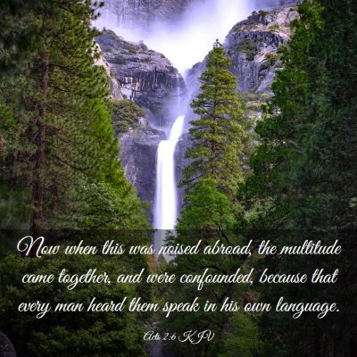 Picture 03 - Acts 2:6 KJV - Now when this was noised abroad, the multitude - Bible Verse Picture